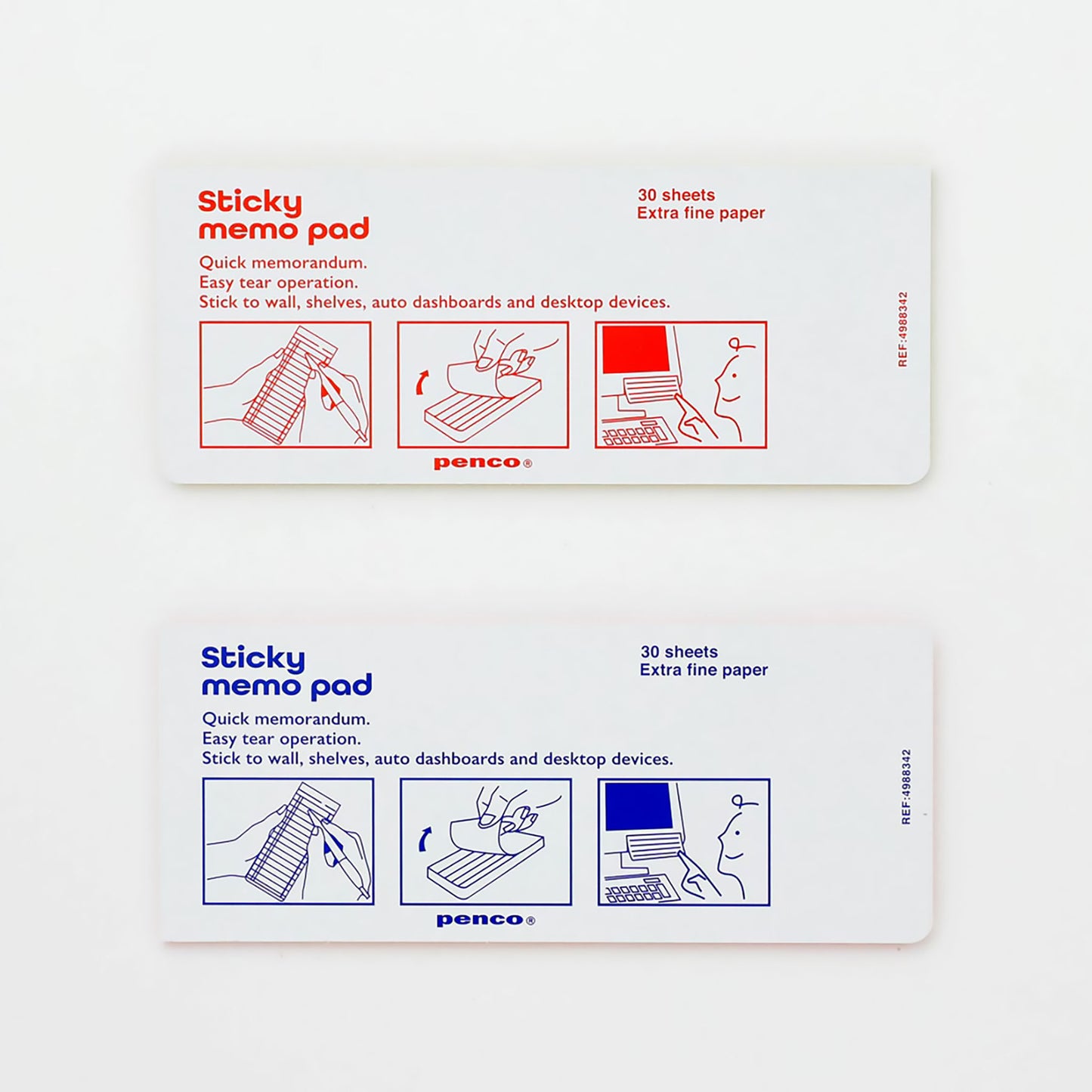 PENCO Weekly Sticky Memo Pad
