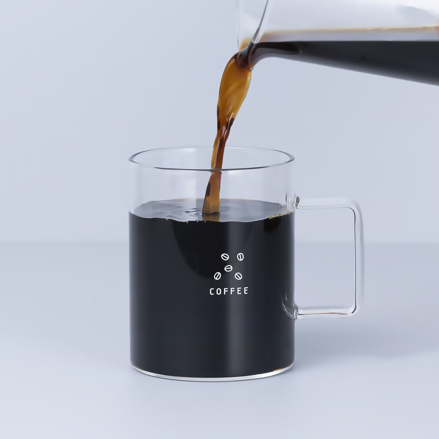 TSUJIO Coffee Milk Glass for both Hot and Cold Drinks