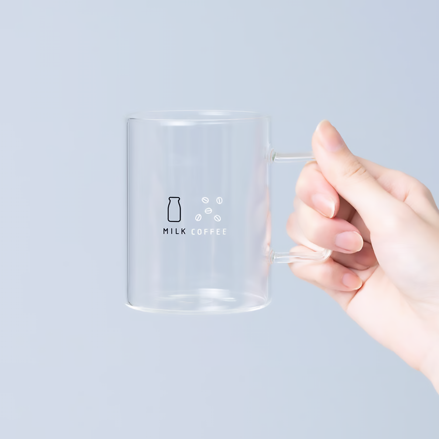 TSUJIO Coffee Milk Glass for both Hot and Cold Drinks