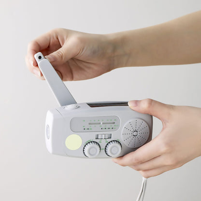 3 COINS Multi-function Emergency Survival Equipment/Device: Radio, Light, Charging, Buzzer