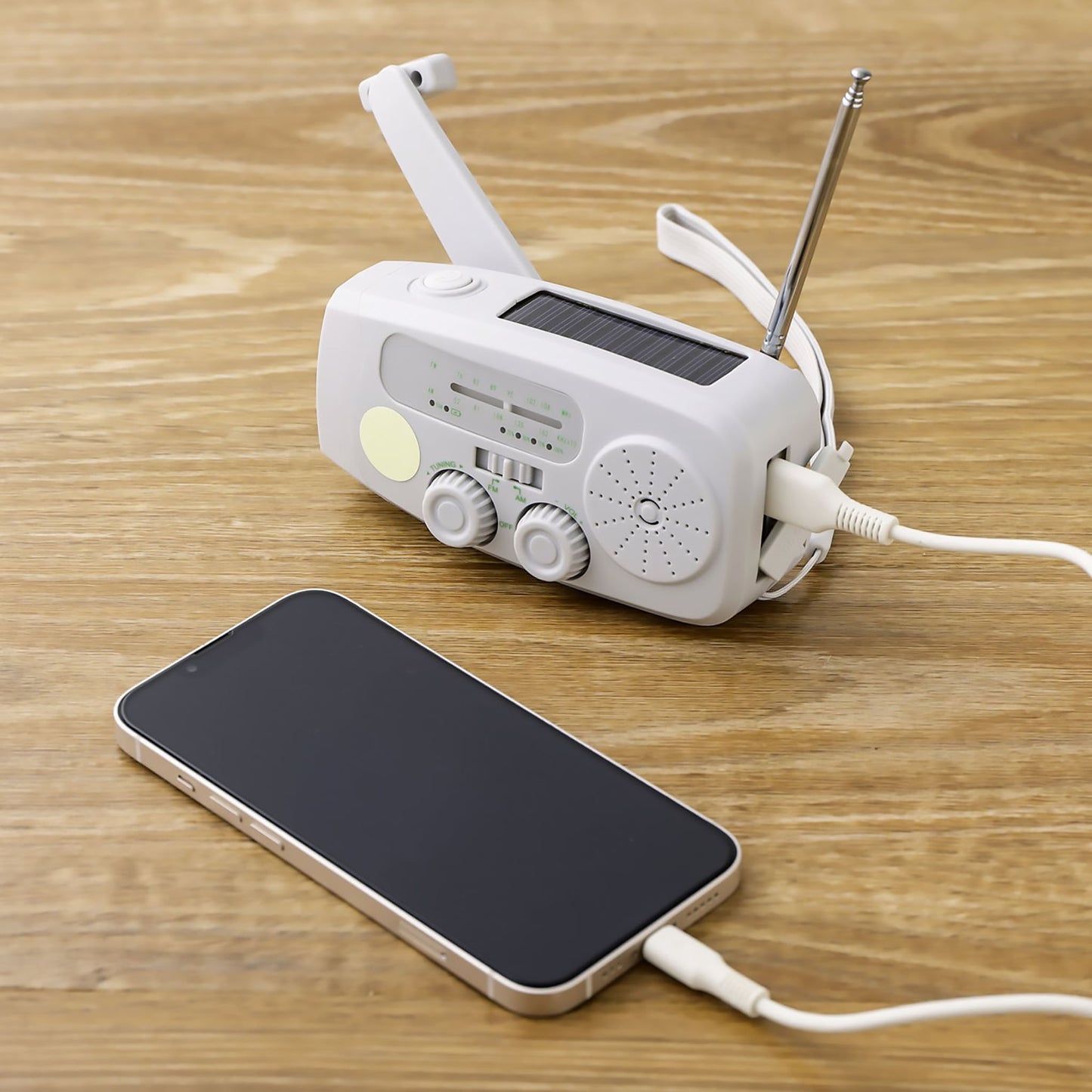 3 COINS Multi-function Emergency Survival Equipment/Device: Radio, Light, Charging, Buzzer