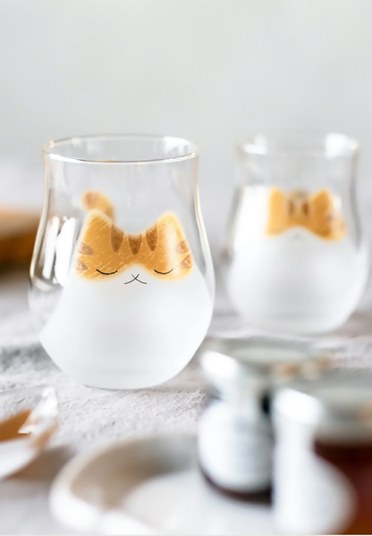 ADERIA Handcraft Cat Glass
