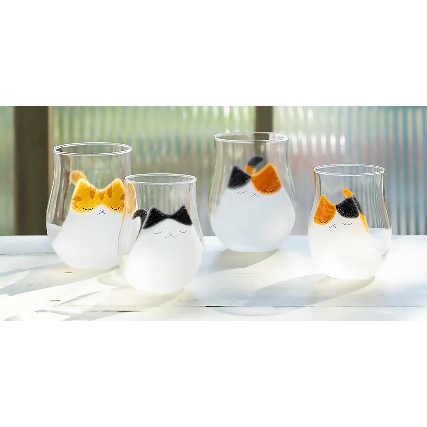 ADERIA Handcraft Cat Glass