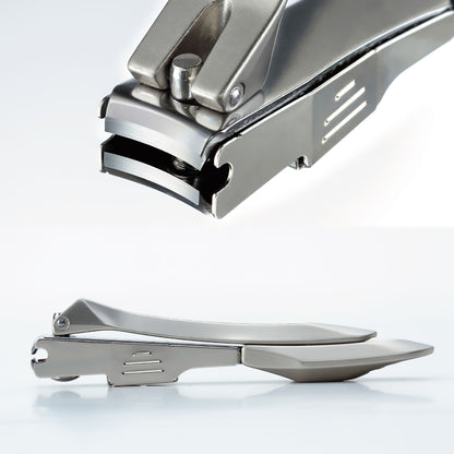 GREEN BELL CRFTSMANSHIP Stainless Steel High-quality Curved Blade Nail Clipper with Metal Catcher