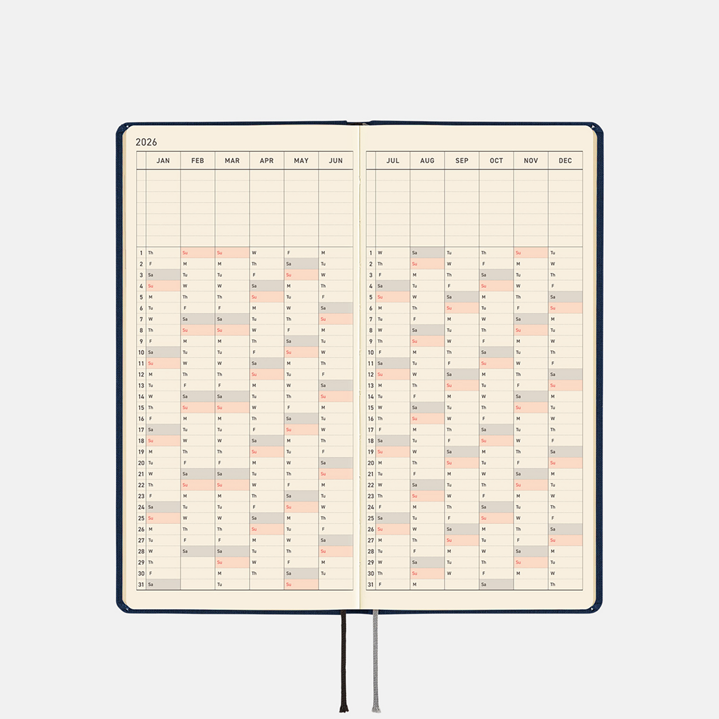 HOBONICHI Weekly Slim Vertical Length English Version