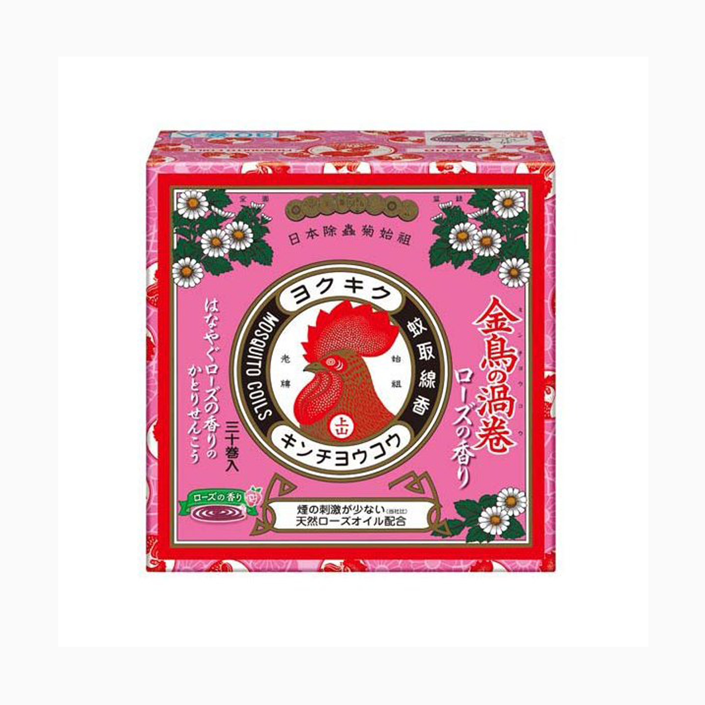 KINCHO Golden Bird's Swirl/Spirlpool Mini Rose Scent Mosquito Coil