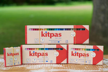 KITPAS Rice Bran Wax Art Crayons