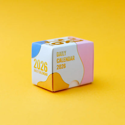 KOYOMI SEIKATSU Obi1 Mini Mini Colourful Daily Block Calendar 2026