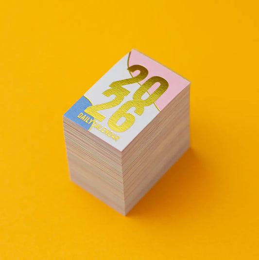 KOYOMI SEIKATSU Obi1 Mini Mini Colourful Daily Block Calendar 2026