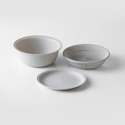 MARNA 3-Piece Colander & Bowl Set