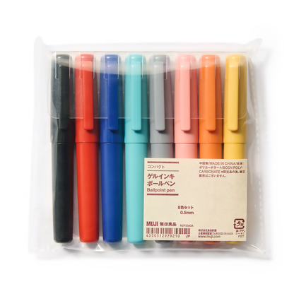 MUJI 0.5mm Compact Gel Ink Ball Pen Set