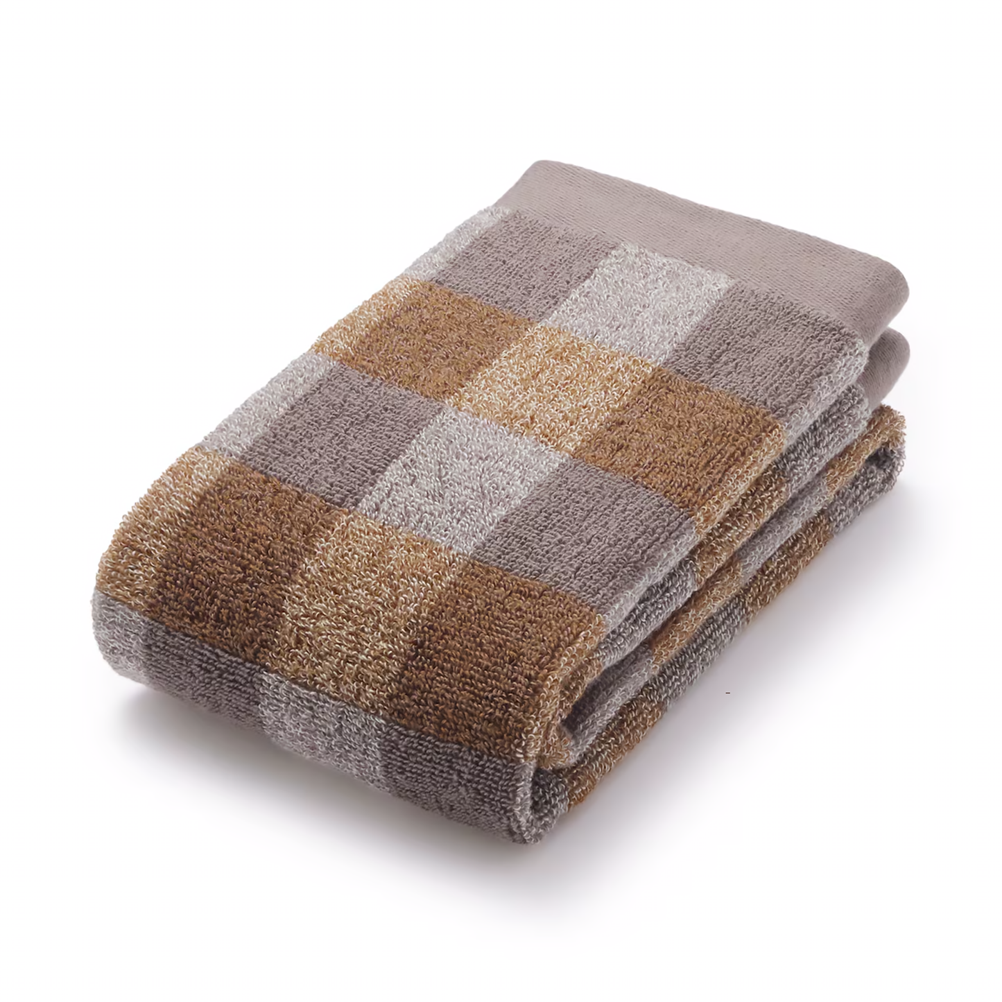 MUJI Checker Pattern Bath Cotton Towel