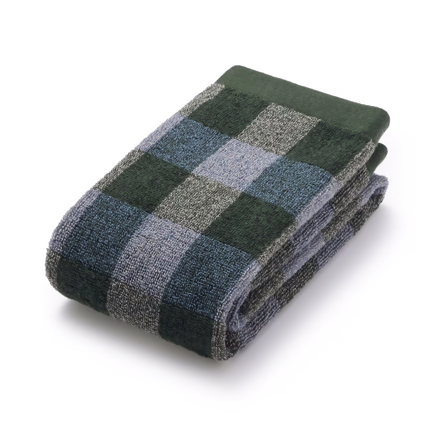 MUJI Checker Pattern Bath Cotton Towel