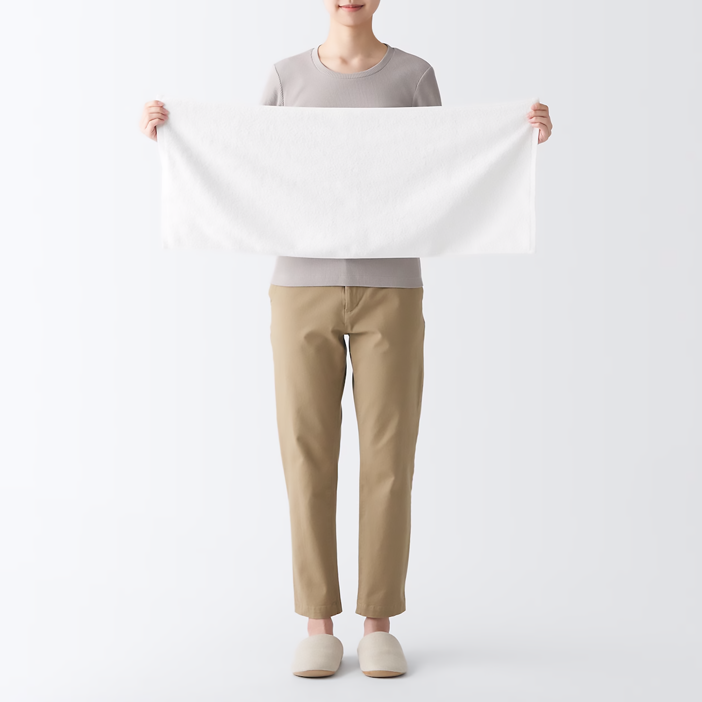 MUJI Checker Pattern Face Cotton Towel