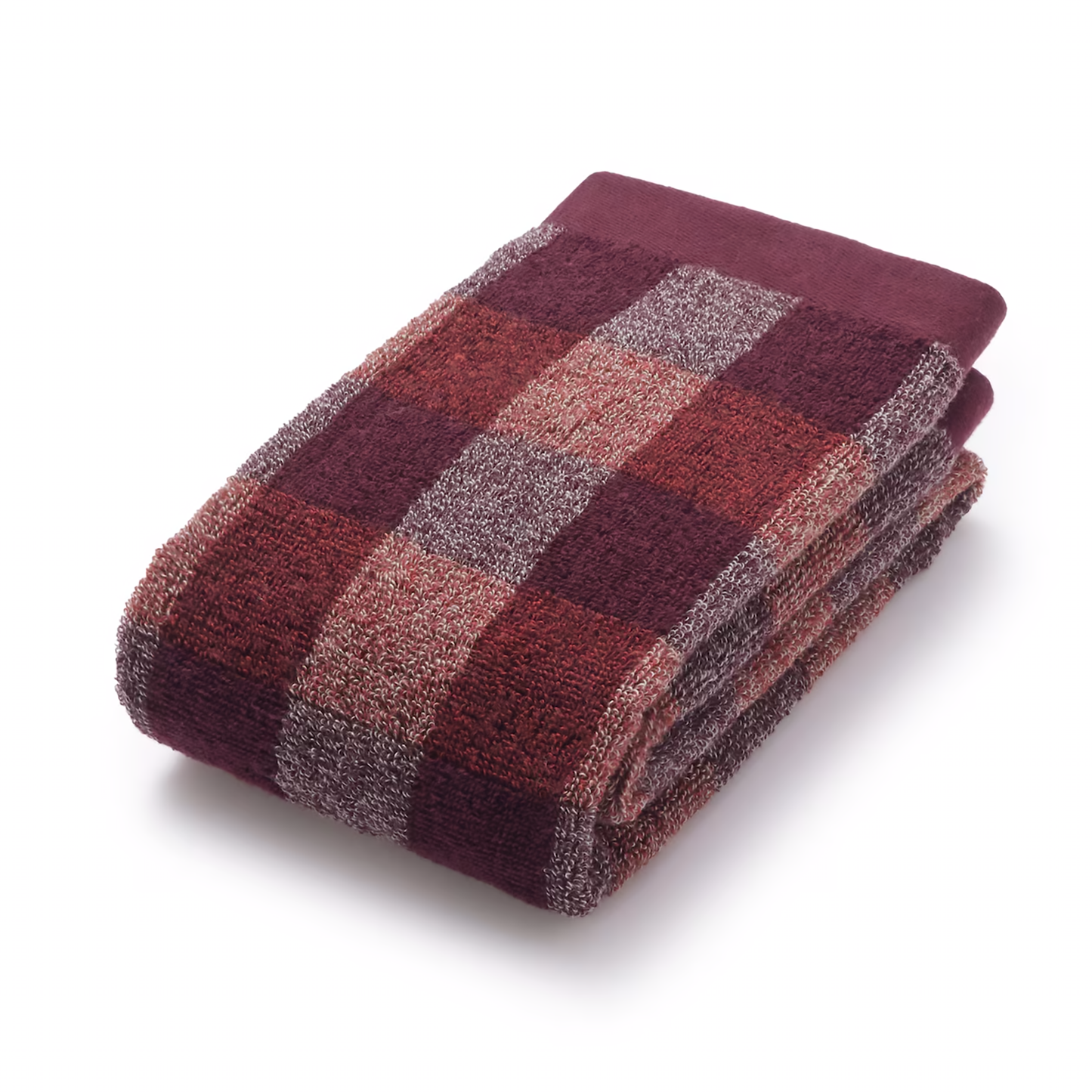 MUJI Checker Pattern Bath Cotton Towel