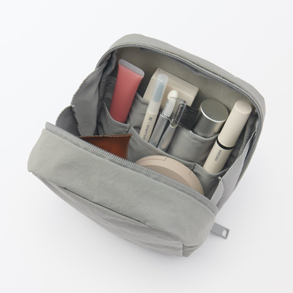 MUJI Wide Opening Square Pouch