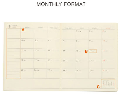 NAHE Square Planner 2026 Beginning in October 2025