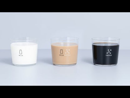 TSUJIO Coffee Milk Glass for Cold Drinks Only